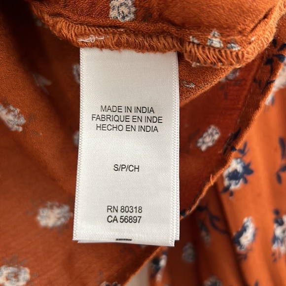 Lucky Brand Women’s long sleeves Blouse Tops  size Small Petite - Picture 5 of 7